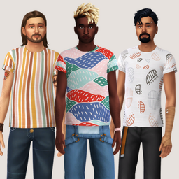 Men's Bold Pattern Tshirt logo
