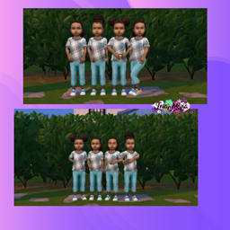 Toddler group poses