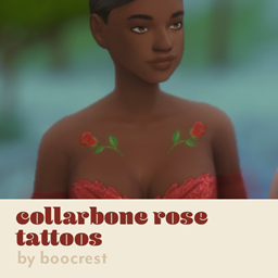collarbone rose tattoos - boocrest logo