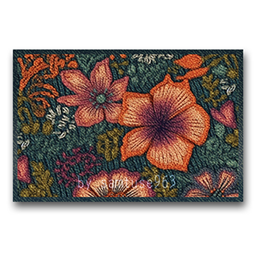 Garden Pattern Rectangle Dance Rug Large #1 Samtuse963 logo
