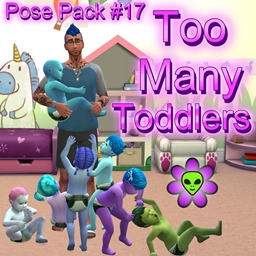 Too Many Toddlers pose pack logo