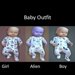 Mixed set 8 baby outfits