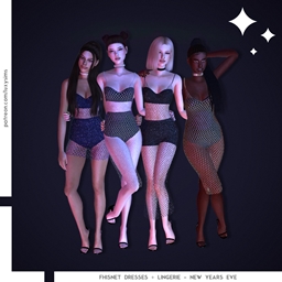 Fishnet Dresses + Lingerie Collection [ New Years Eve ]