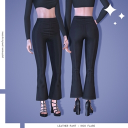 Leather Pant - Kick Flare logo