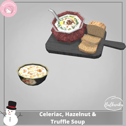 Celeriac, Hazelnut & Truffle Soup logo