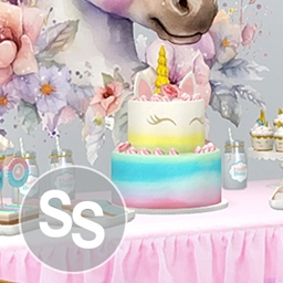 Banquet table for Baby Shower logo