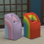 Donut Co. Rainbow Delight Trashcan logo