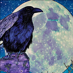 The Raven Moon logo