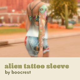 alien tattoo sleeve logo
