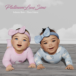 Infants Plain Fabric Bow