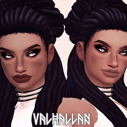 APHRODITE: a set of dark nude lipsticks by Valhallan - The Sims 4