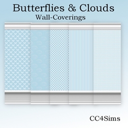 Butterfly and Clouds walls DV logo