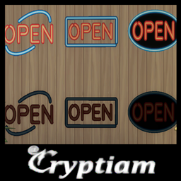 Open LED Sign Decals | Business Pack #4 (set 1)