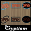 Open LED Sign Decals | Business Pack #4 (set 1) logo