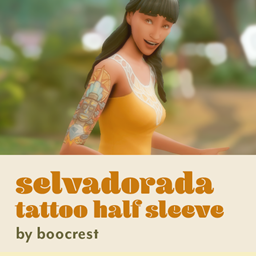 Selvadorada Tattoo Half Sleeve - boocrest logo