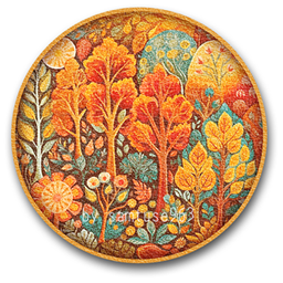 Childlike Round Dance Rug #5 Samtuse963 logo