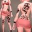Snakes Tattoo Black More Colors logo