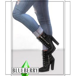 Blueberry - Can't Relate Boots (Heels)