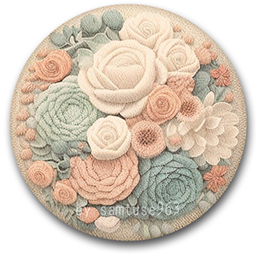 Knitting Round Dance Rug #6 Samtuse963