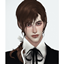 LIN-DIAN Side-tied long hair logo