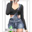 Blueberry - Ivy Overalls with Long Sleeve Top logo