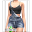 Blueberry - Ivy Overalls with Crop Top