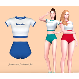 [simna] Attention Swimsuit Set logo