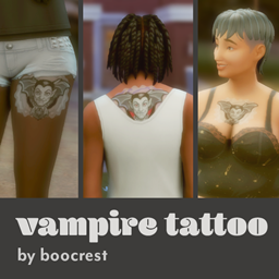 🩸vampire tattoo🩸 - boocrest logo