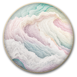 Marble Round Dance Rug #14 Samtuse963 logo