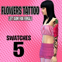 Flowers Tattoo - Left Arm by Mey logo