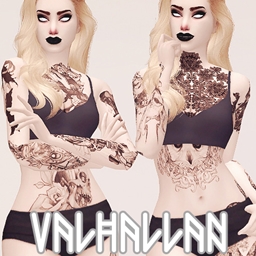 VIOLENT: a tattoo set by Valhallan logo