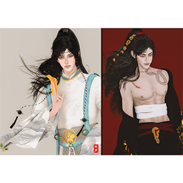 LIN-DIAN Chinese style hair acc set