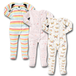 Infant Rainbow Cat Footie Pajamas