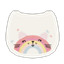 Infant Rainbow Cat Bib logo