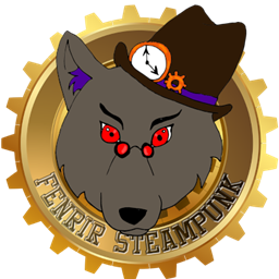 Steampunk Fenrir logo