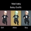 Mad Baby, baby outfit logo