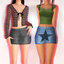 cleo mini skirt logo
