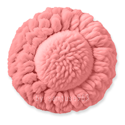 Pastel Fluffy Round Dance Rug #11 Samtuse963 logo