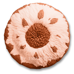 Pastel Fluffy Round Dance Rug #13 Samtuse963 logo