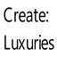 Create: Luxuries logo