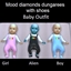 Mood diamonds dungarees with shoes baby outfit logo