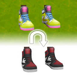 Basegame High Top Sneakers recoloured by JMLRH logo
