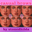 Casual - an eyebrow set logo