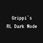 Grippi's RL Dark Mode logo