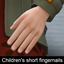 Children's short fingernails logo