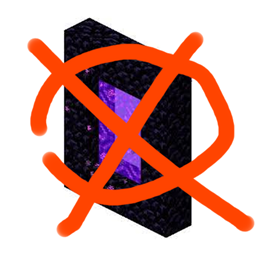 No Nether Portals logo
