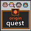sunwoo's origin quest: medieval fantasy and rpg logo