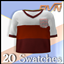 Infants Yoke V-neck Short-Sleeve Shirt logo