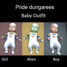 Pride dungarees baby outfit project avatar