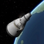 Realistic Gemini program logo